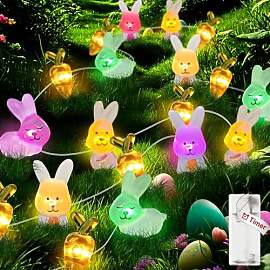 Koboko Bunte Lichterkette Ostern Deko, 2M 20 LED