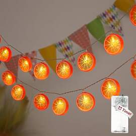 Koboko Lichterkette Orange, 1,5 M 10 LED