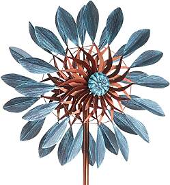 Kobolo Windrad Blossom XXL, 60x215 cm, braun/blau, 