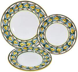 Kochgeschirr-Set für 4 Personen – Deruta-Keramik