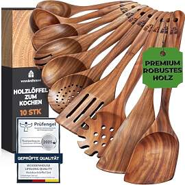 Kochlöffel Holz Set - Holzkochlöffel 10 Stück
