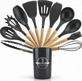 Kochlöffel Set Silikon 12-teilig –
