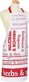 Kochschürze STUCO "Herbs&More", rot 