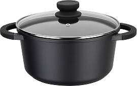 Kochtopf GSW "SilcoGuss noir", schwarz,