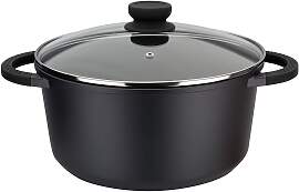 Kochtopf GSW "SilcoGuss noir", schwarz,