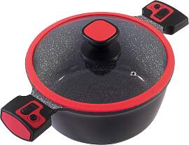 Kochtopf KING "Click-Grip", schwarz