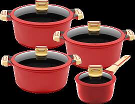 Kochtopf KING "GOURMET", rot, Töpfe,