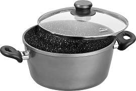 Kochtopf STONELINE, grau (anthrazit), H:9,3cm