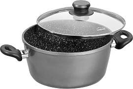 Kochtopf STONELINE, grau (anthrazit), H:9,5cm