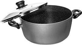 Kochtopf STONELINE, schwarz, Ø:28cm, Töpfe,