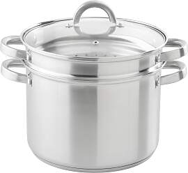 Kochtopf Universal 3 in 1 Edelstahlfarben, 3-teilig