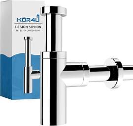 kör4u Design Siphon 1 1/4 Zoll (32 mm), Rund,