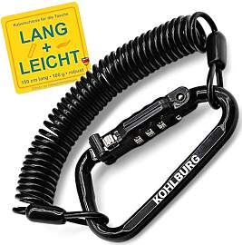 KOHLBURG 180cm extra-langes Zahlenschloss für die 
