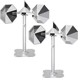 KOKMEYA Vogelabwehr Windrad Reflektierend Silber,