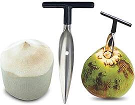 Kokosnuss-Öffner-Werkzeug-Set, Langlebiger