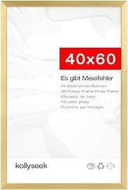 kollyseek Bilderrahmen 40x60cm Golden mit