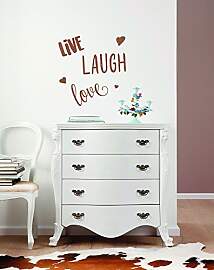 Komar Deco-Sticker LIVE LAUGH LOVE | 50 x 70 cm |