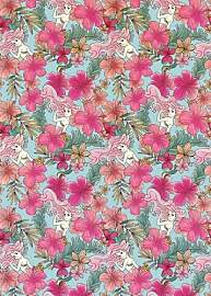 Komar Disney Vlies Fototapete Ariel - Pink Flower