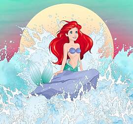 Komar Disney Vlies Fototapete - Ariel Rise -