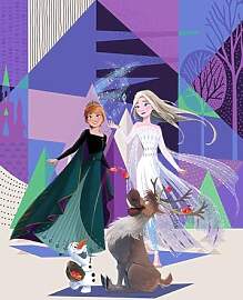 Komar Disney Vlies Fototapete - Frozen Abstract