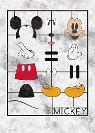 Komar Disney Vlies Fototapete - Mickey Kit -