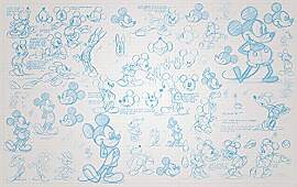 Komar Disney Vlies Fototapete MICKEY SKETCHES |