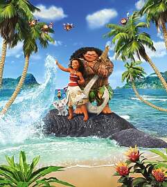 Komar Disney Vlies Fototapete - Moana Beach -