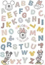Komar Disney Wandtattoo Mickey Alphabet - 50 x 70