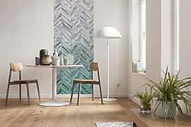 Komar Vlies Fototapete HERRINGBONE MINT PANEL, 100 