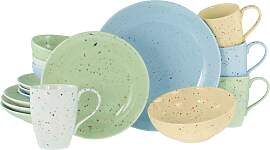 Kombiservice Confetti Bunt Multicolor, 12-teilig