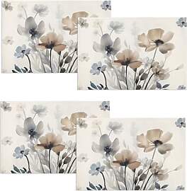 Komforbaa 4er Set Platzsets Rechteckig 45x30cm,