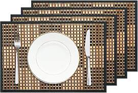Komforbaa 4er Set Platzsets Rechteckig 45x30cm,