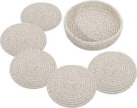 Komforbaa 5er Set Platzsets Rund 20cm,
