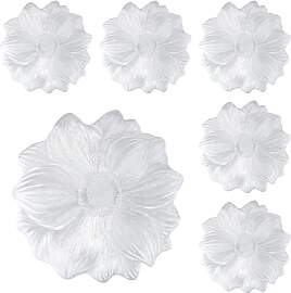 Komforbaa 6er Set PVC Silberne Sonnenblume