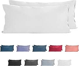 Komfortec 100% Baumwolle Kissenbezüge 2er Set -