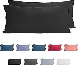 Komfortec 100% Baumwolle Kissenbezüge 2er Set -