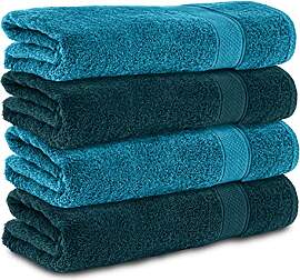 Komfortec 4er Handtücher 50x100 cm Set aus 100%