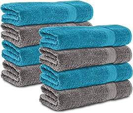 Komfortec 8er Handtücher 50x100 cm Set aus 100%