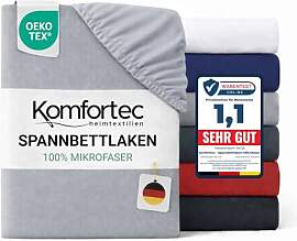 Komfortec Mikrofaser Spannbettlaken 140x200 cm – 