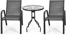 KOMFOTTEU 3 TLG. Bistro Set, Gartenmöbel Set