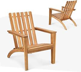 KOMFOTTEU Adirondack Stuhl aus Akazienholz,