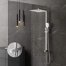 KOMIRO Duschsystem ohne Armatur, Regendusche Ohne