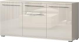 Kommode Garim 6, Farbe: Beige Hochglanz - 85 x 180 