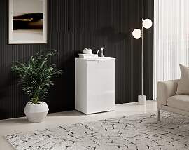 Kommode HBZ "Spice Weiß Hochglanz, BxHxT