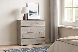 Kommode HOME AFFAIRE "PRESSAC Sideboard mit 4 