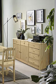 Kommode MÖBILIA, beige (natur), B:118cm H:75cm