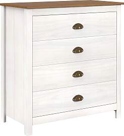 Kommode MÖBILIA, braun (weiß, braun), B:80cm