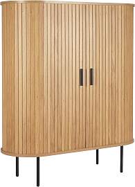 Kommode MÖBILIA, natur, schwarz, B:100cm H:118cm