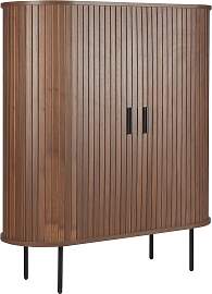 Kommode MÖBILIA, walnuss, schwarz, B:100cm