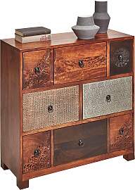 Kommode OTTO HOME "Mahar", bunt (braun,